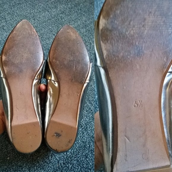 Madewell Gold Patent Leather Flats - Picture 6 of 12